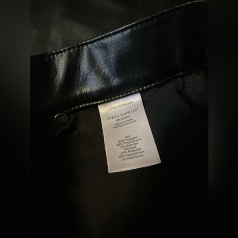 Veronica Berad Maera Extra High Rise Skinny Faux Leather Pants size 25 - Picture 13 of 14